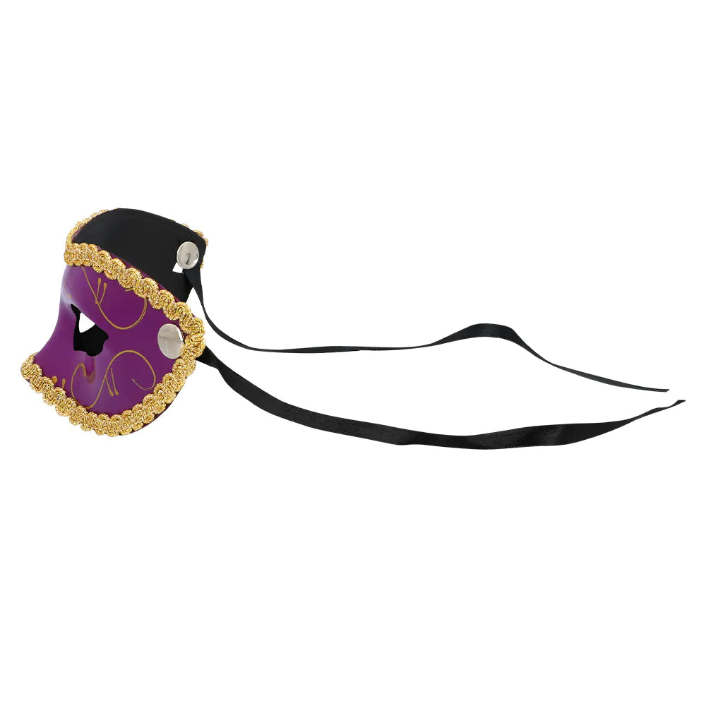 Purple and Gold Eye Mask