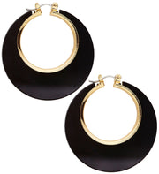 Black & Gold Disco Earrings