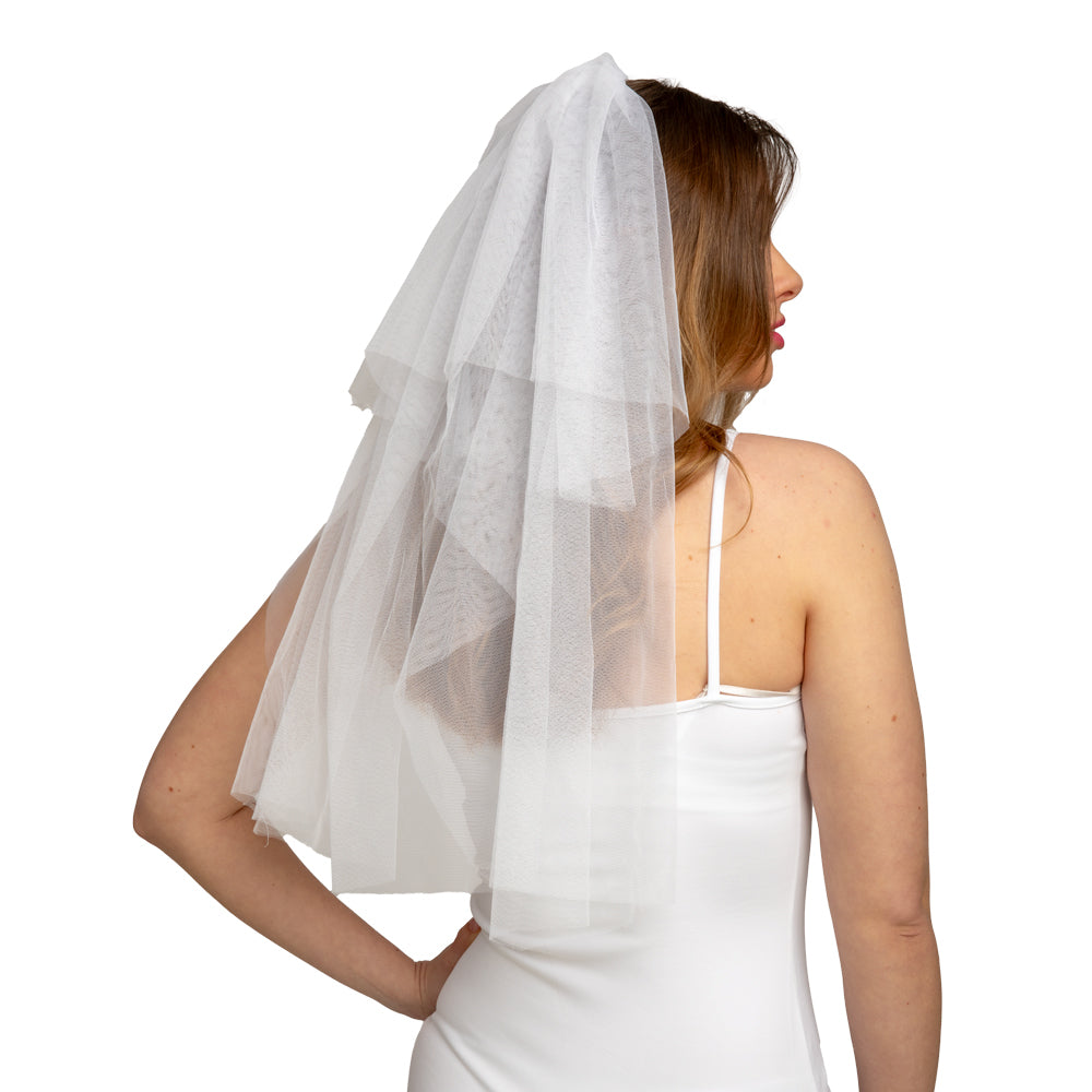 Tulle Veil - White