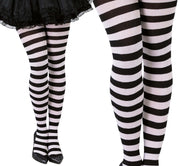 White Striped Tights