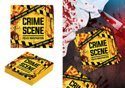 Bag 20 Napkins Crime Scene 16X16 Cm
