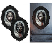Picture Terrifying Girl 35X48 Cm, Pvc