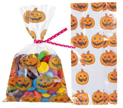 20 Pvc Bags For Candies 28X13 Cm Pumpkins