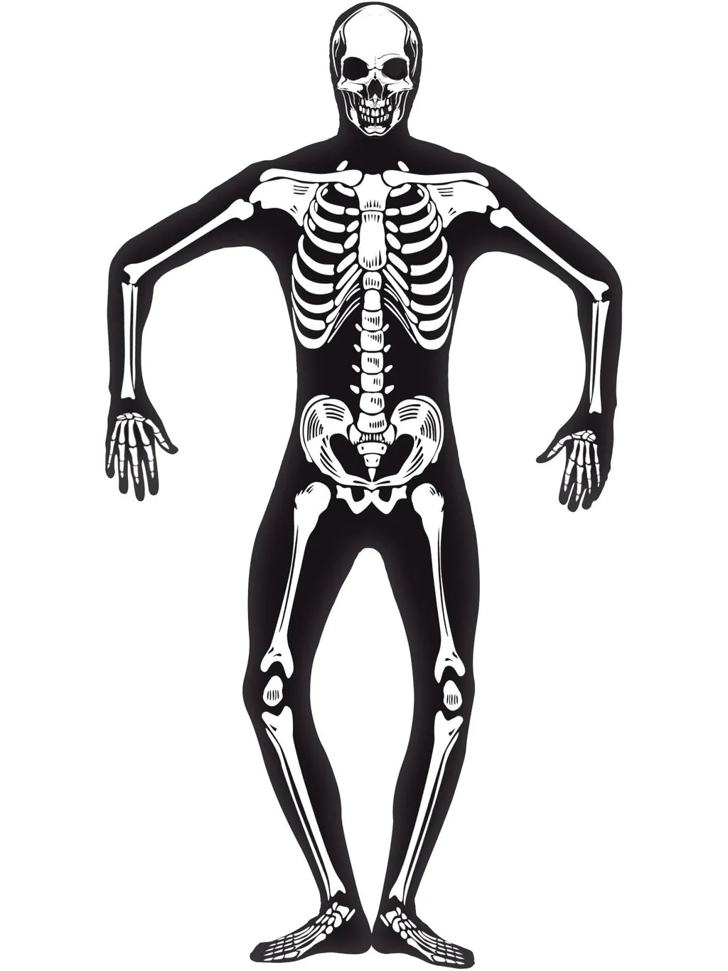 Skeleton Costume - GID, Second Skin