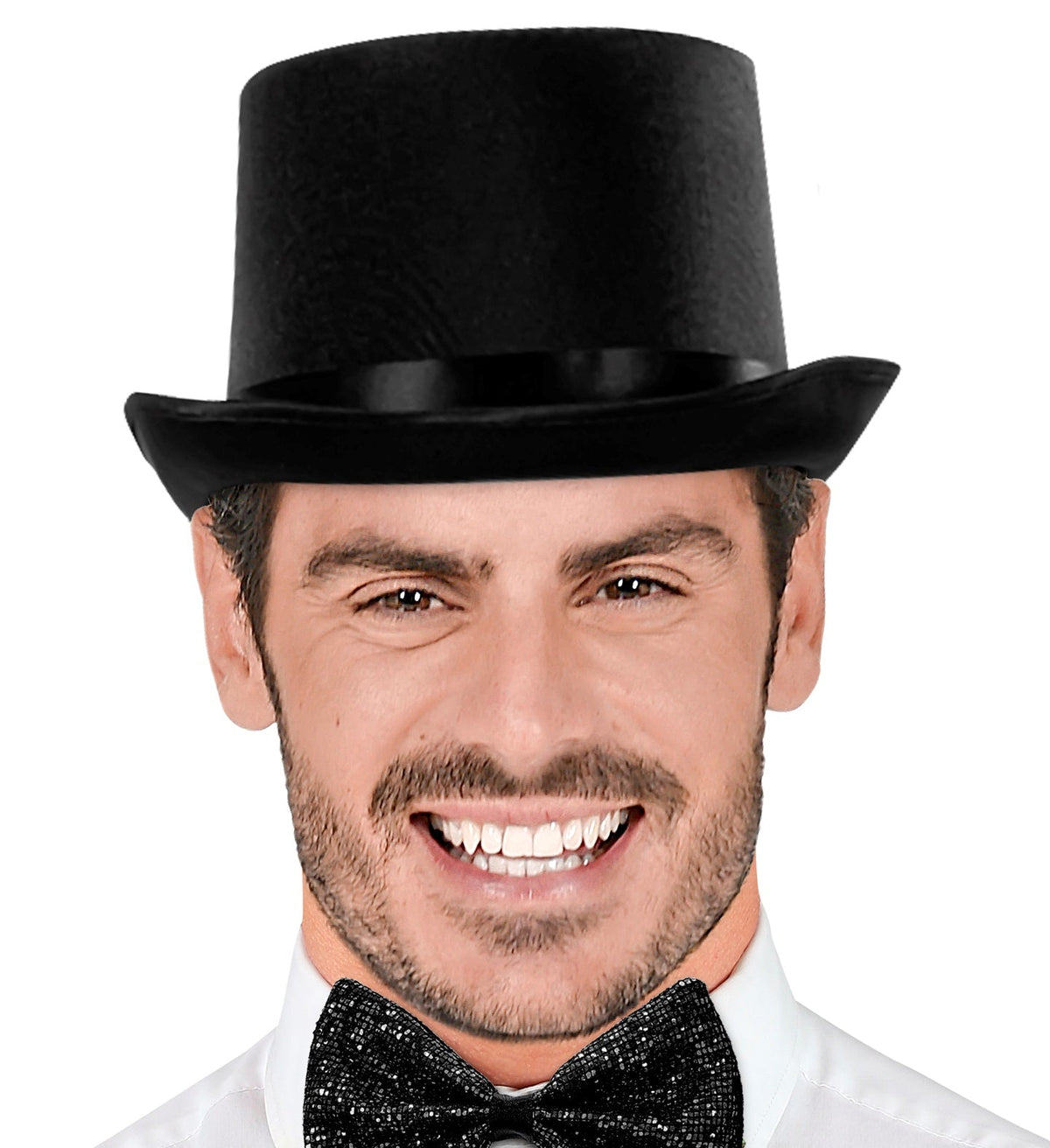 Black Satin Top Hat