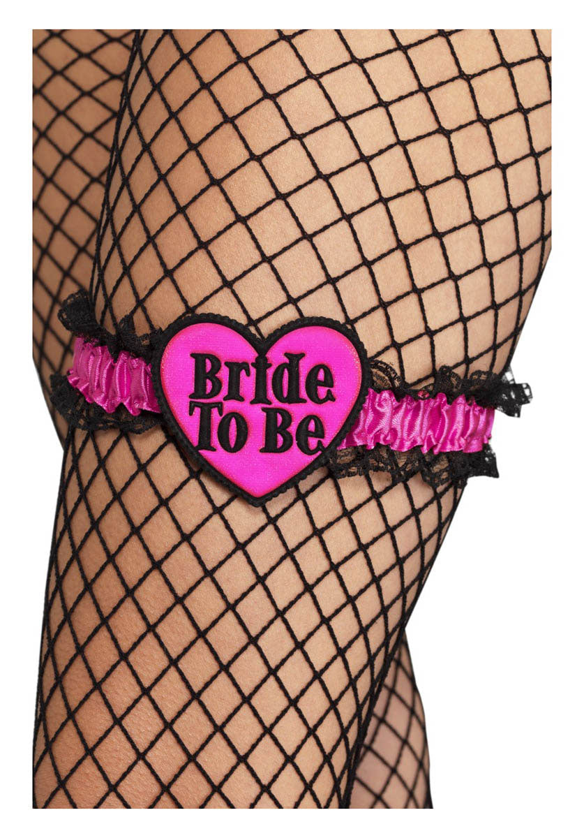 Pink Bride To Be Garter