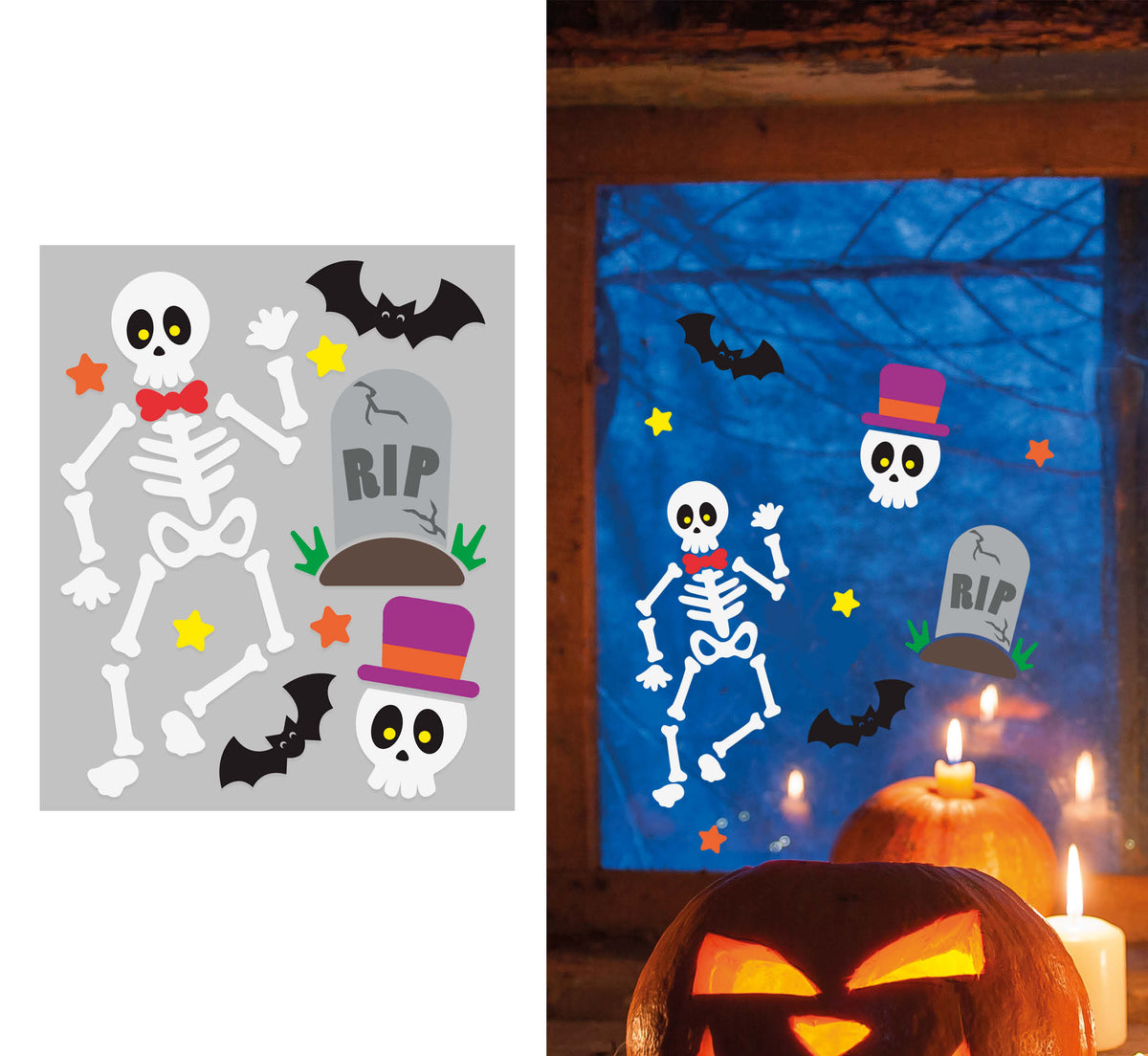 Skeleton Gel Decoration 20X25 Cm