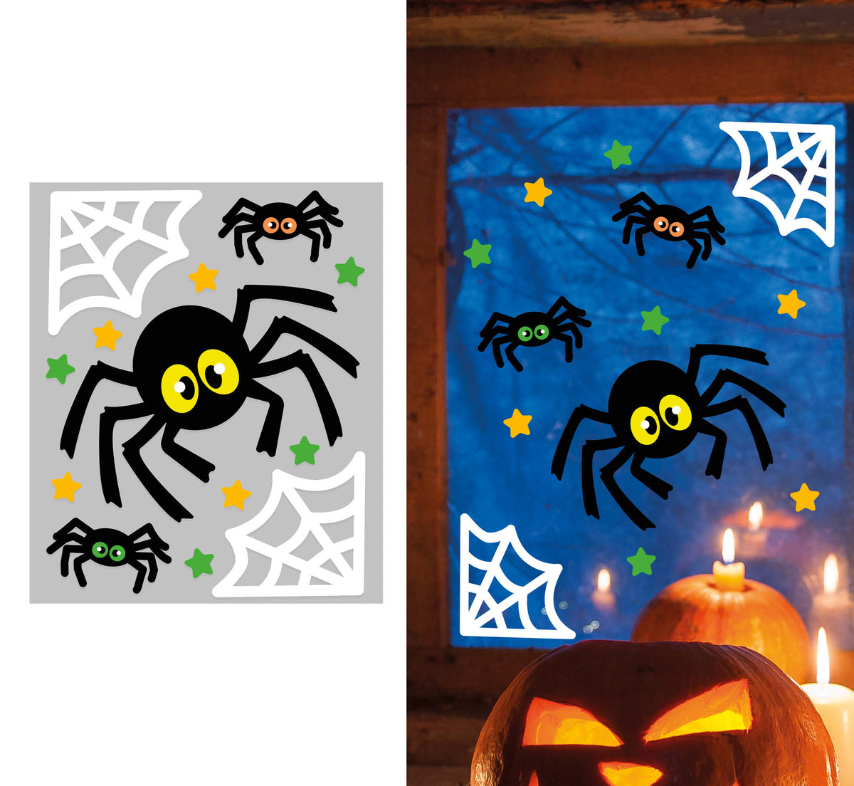 Spider Gel Decoration 20X25 Cm