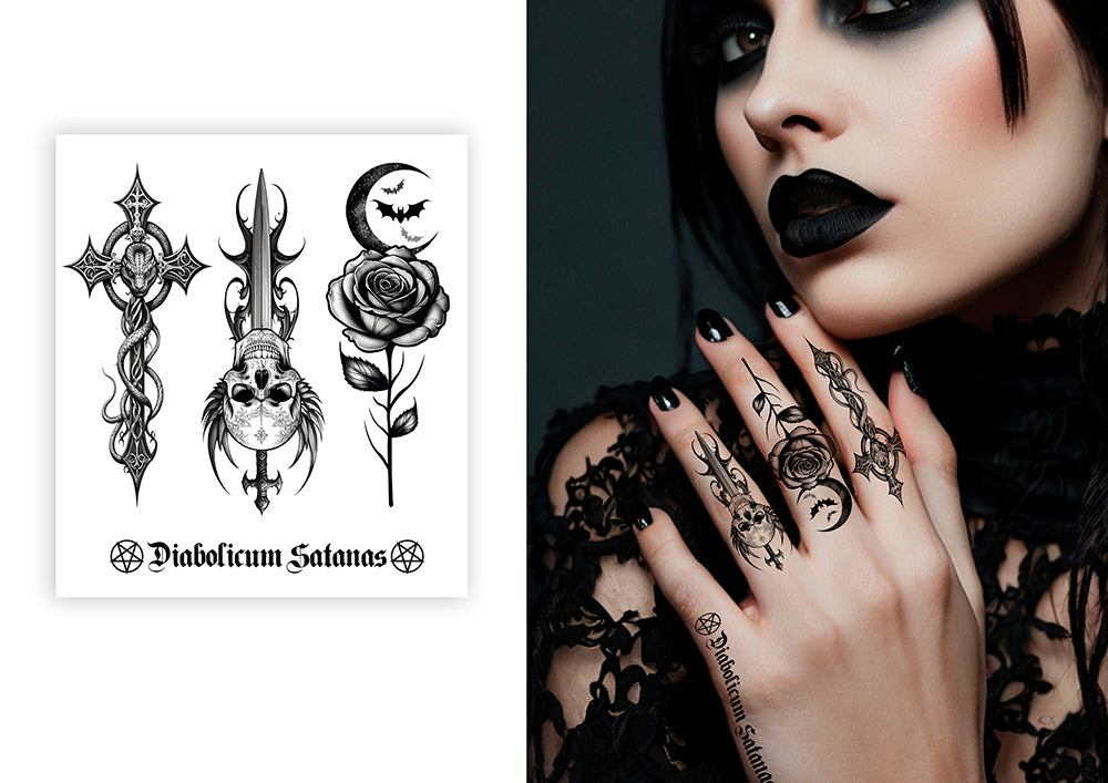 Gothic Tattoos 8X9 Cm