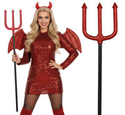 Trident With Glitter, Adult, 110 Cm