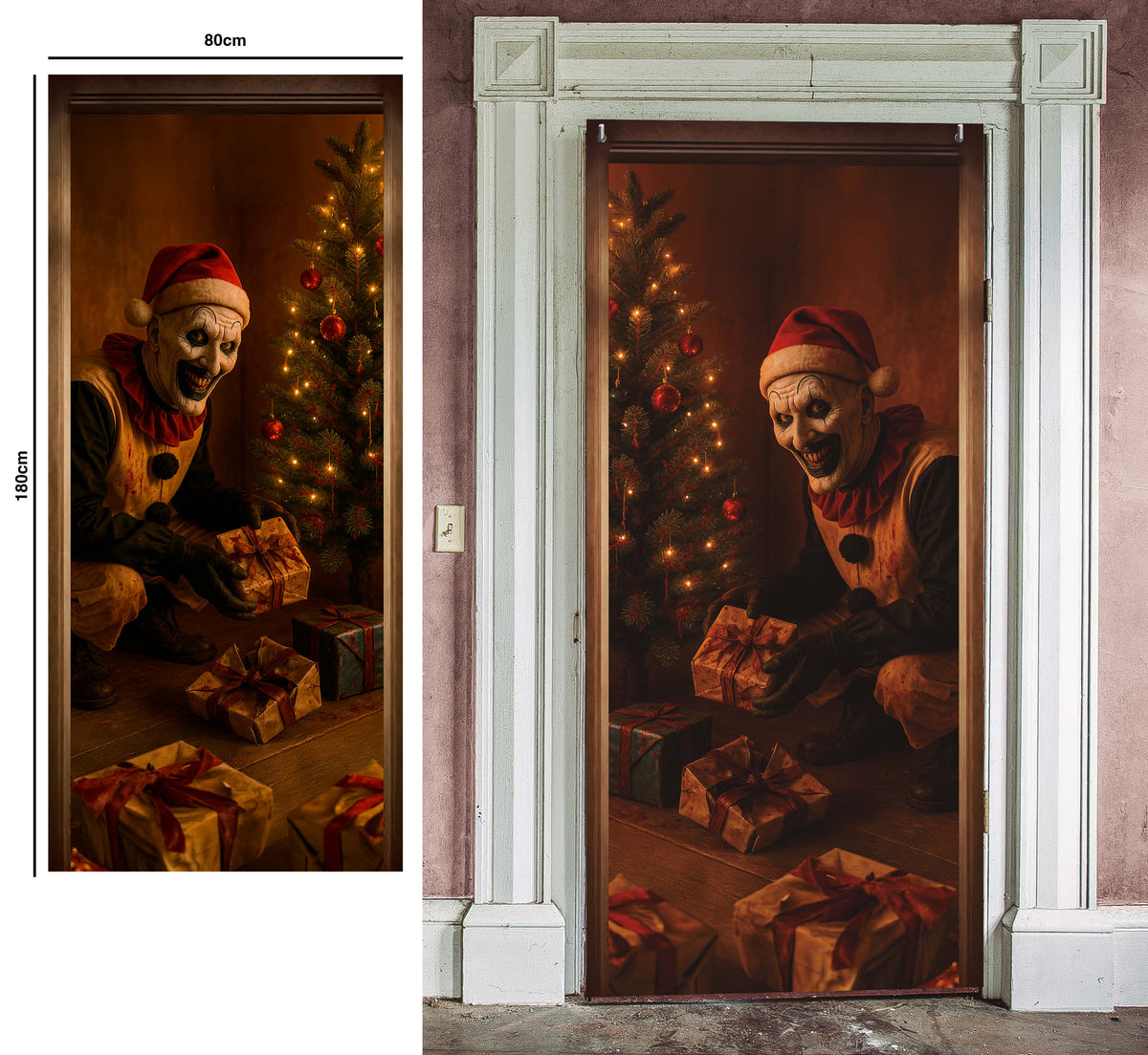 Door Decoration Santa 80X180 Cm