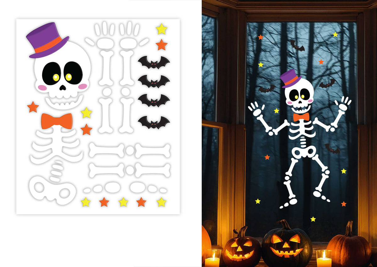 Gel Decoration Skeleton 40X50 Cm