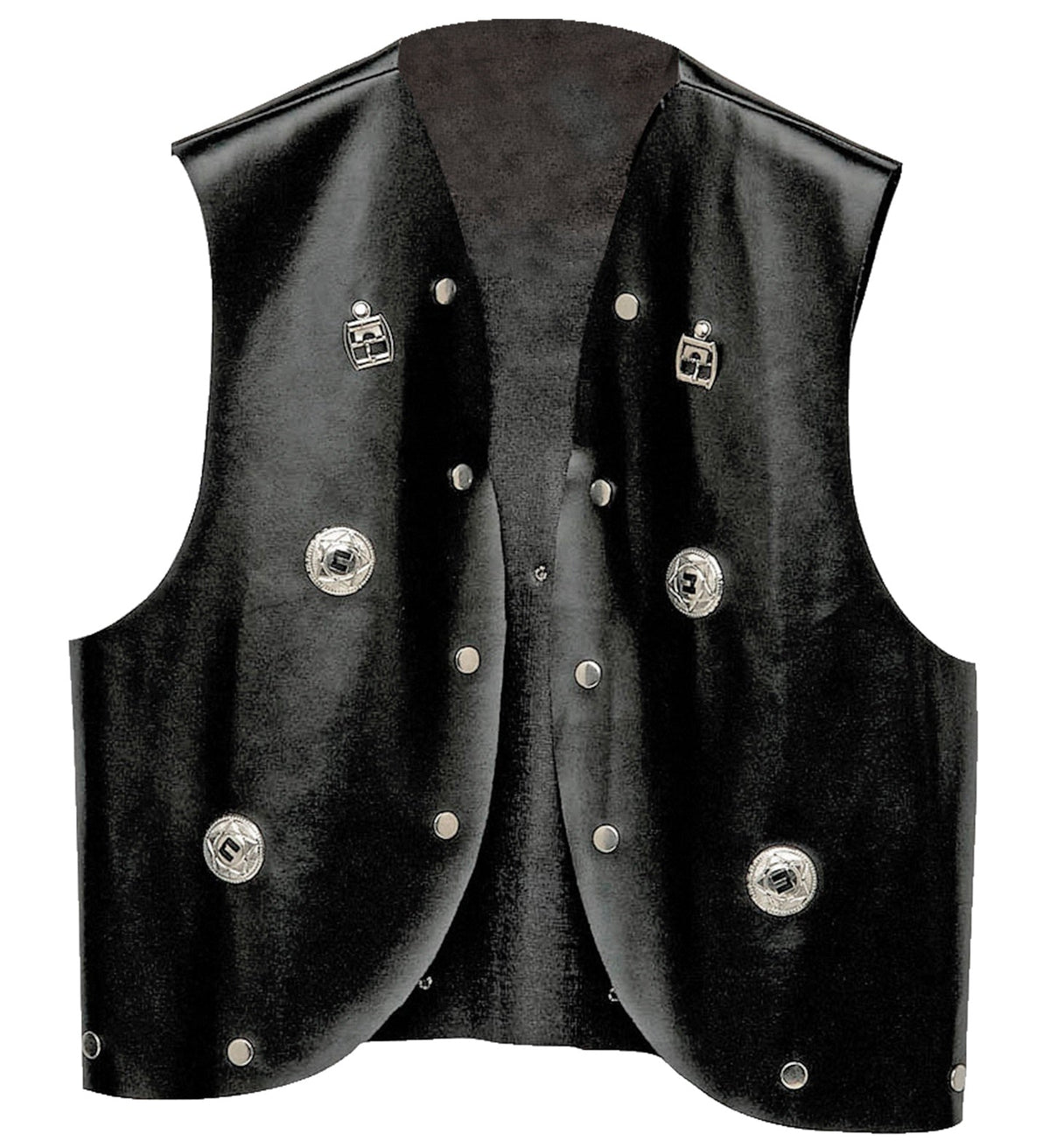 Leather Look Studded Vest