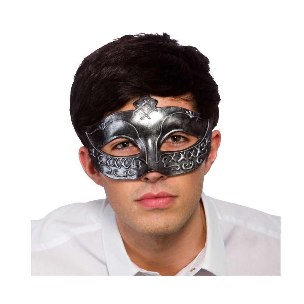 Gladiator Eye Mask - Antique Silver (min12)