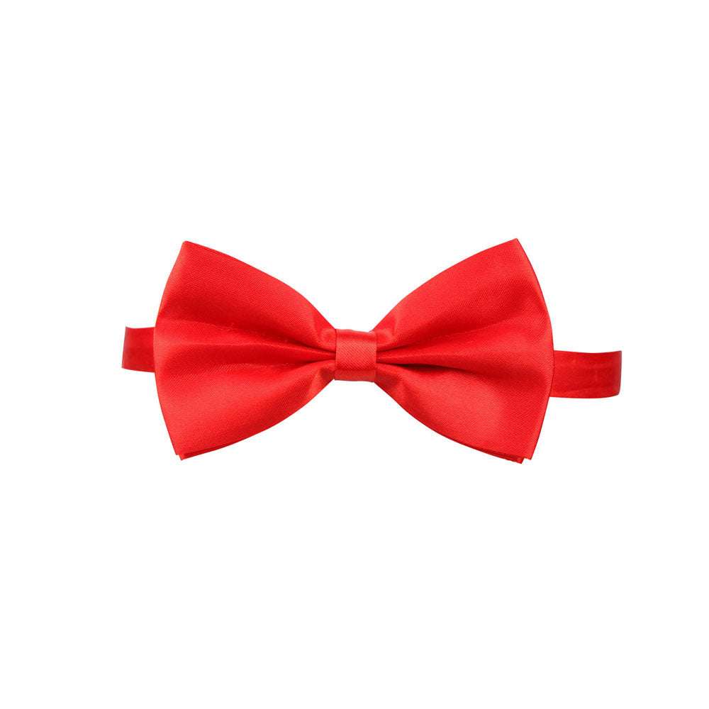 Satin Bow Tie Red