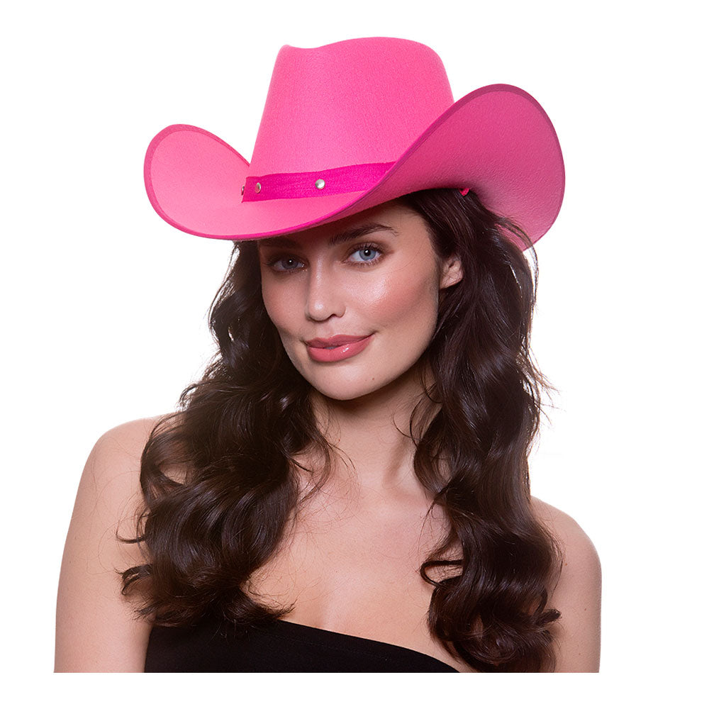 Texan Cowboy Hat - Hot Pink