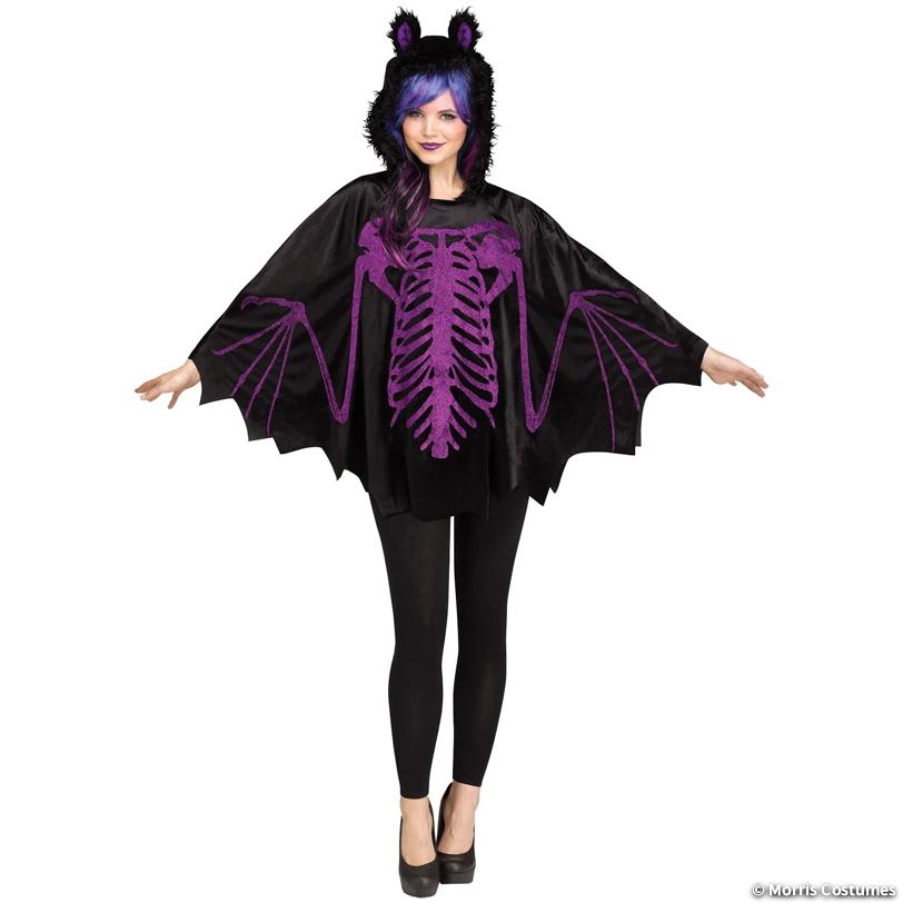 Bat Glitter Poncho
