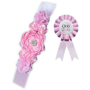 Pink Baby Bump Belt & Rosette