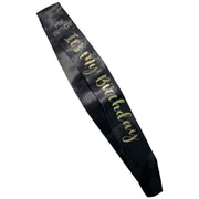 Gold It's My Birthday Birthday Sash