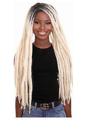 Womans Long Blonde Dreadlock Wig