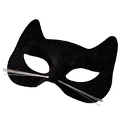 Black Velour Cat Mask