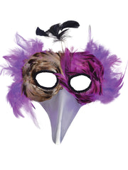 Pink Feather Bird Mask