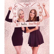 Personalised Rose Gold Foil Hen Night Photo Frame