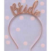 Bride Rose Gold Headband