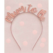 Mum to Be Rose Gold Headband