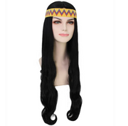 70s Brown Hippie Wig