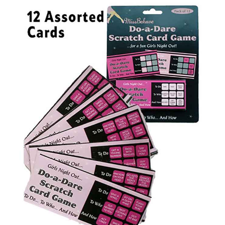 Hen Party Scratch Dare Cards