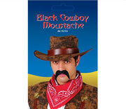 Black 70's Style Tash