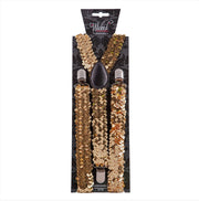 Adult Braces - Gold Sequin