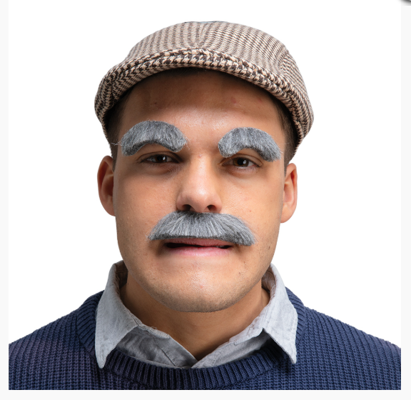 Old Guy Moustache & Eyebrows