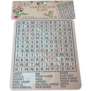 Baby Shower Word Search Game