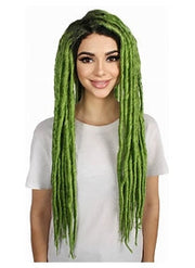 Women’s Long Green Dreadlock Wig