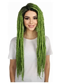 Women’s Long Green Dreadlock Wig