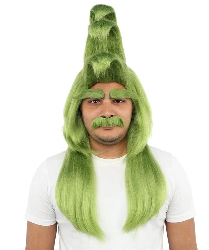 Grumpy Green Wig Instant Set