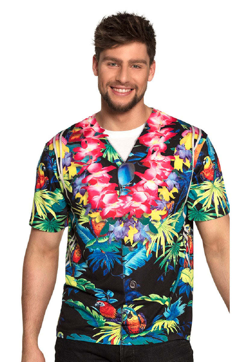 Hawaiian Beach Boy Photorealistic Shirt L