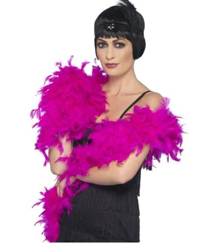 Feather Boa 60gm/1.7m  hot pink boa