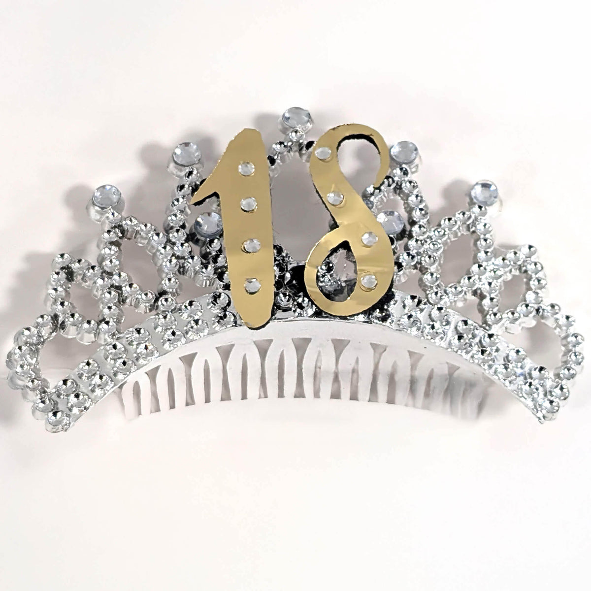 18th Gold Boxed Birthday Tiara