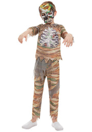 Zombie Mummy Costume, Cream - M